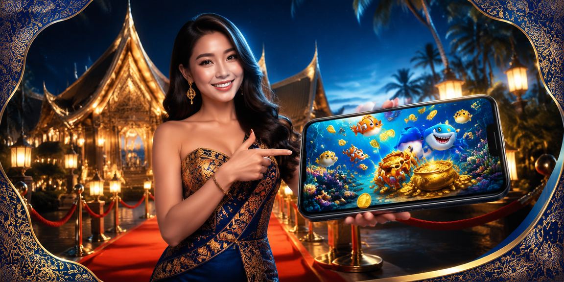 Permainan tembak ikan dan hiburan sukan maya srk250r dengan motif batik budaya Sarawak